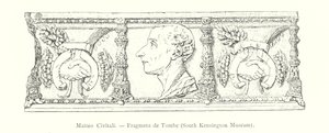 Matteo Civitali, Fragment de Tombe, South Kensington Museum (gravering) af Italian School