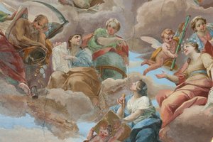 Milano, San Francesco da Paola-kirken, Fresco Hall Palazzo af Italian School