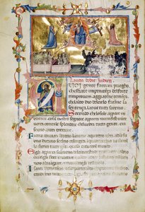 Fru B.R. 19, c. 62b, fra Laudi Spirituali af Company of St Giles af Italian School