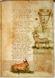 Ms Ital 483 P.4.7 f.156v Aries and Taurus, fra 