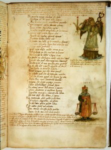 Ms Ital 483 P.4.7 f.157r Jomfru og Vægt, fra 