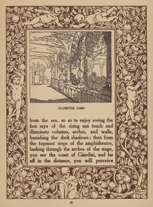 Side fra brochure for San Domenico Palace Hotel, Taormina (litografi) af Italian School