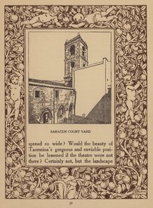 Side fra brochure for San Domenico Palace Hotel, Taormina (litografi) af Italian School
