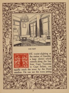 Side fra brochure for San Domenico Palace Hotel, Taormina (litografi) af Italian School
