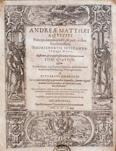 Side taget fra Principi omnibus belli af Andrea Matteo Acquaviva af Italian School