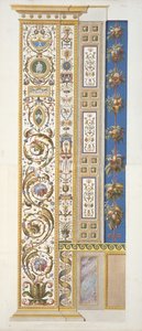 Panel fra Raphael Loggia i Vatikanet, fra Delle Loggie di Rafaele nel Vaticano, indgraveret af Giovanni Ottaviani (ca. 1735-1808), udgivet ca. 1772-77 (håndfarvet gravering) af Italian School