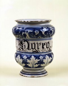 Apotek vase: albarella. Museum for Videnskab og Teknologi, Milano. af Italian School