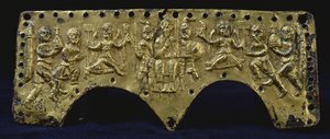 Plaque fra Agilulfs hjelm (bronze) af Italian School