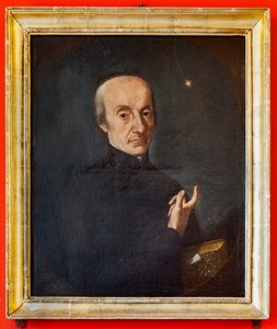 Portræt af astronom Giuseppe Piazzi, Det Astronomiske Observatorium "Giuseppe Piazzi", Pisana-tårnet af Italian School