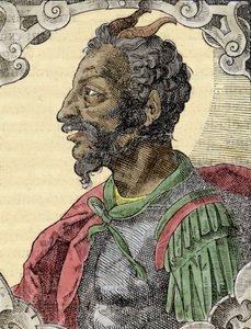 Portræt af Attila fra Bernardino Corios værk "Elogia Virorum Illustris", Milano 1500-tallet. af Italian School