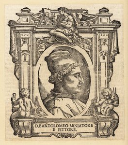 Portræt af Bartolomeo della Gatta, italiensk (florentinsk) maler, illuminator og arkitekt af Italian School