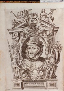 Portræt af Cesare Black kaldet Il Trombone (1536-1604), en italiensk danser af Italian School