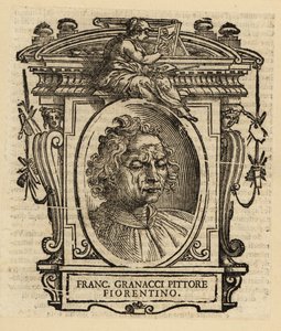 Portræt af Francesco Granacci, italiensk renæssancemaler fra Firenze af Italian School