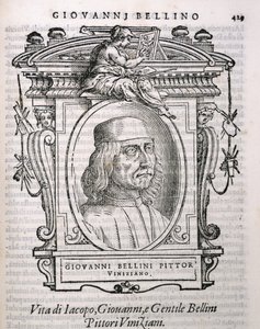 Portræt af Giovanni Bellini (ca. 1431-1516) fra Vasaris Lives of the Artists, udgivet første gang 1550 af Italian School