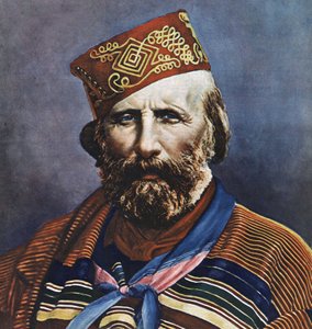 Portræt af Giuseppe Garibaldi (1807-1882), italiensk politiker. af Italian School
