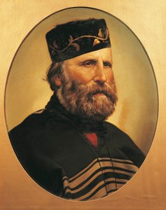 Giuseppe Garibaldin muotokuva, n. 1897 (öljy pahville) af Italian School