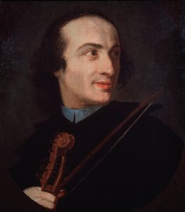 Portræt af Giuseppe Tartini (1692-1770) italiensk violinist og komponist. af Italian School