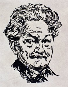 Portræt af Leos Janacek, illustration fra hans selvbiografi 