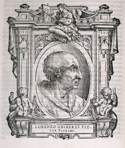 Portræt af Lorenzo Ghiberti (1378-1455) fra Vasaris Lives of the Artists, første gang udgivet 1550 af Italian School