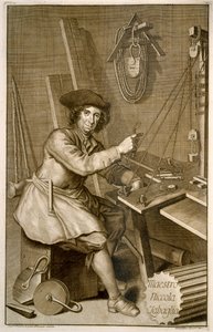 Portræt af Maestro Nicola Zabaglia af Italian School