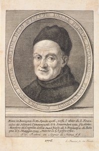 Portræt af fader Giovanni Battista Martini (1706-84) indgraveret af Faucci, 1776 af Italian School