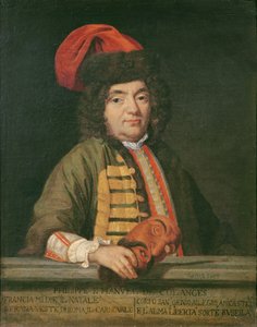 Portræt af Philippe Emmanuel de Coulanges klædt til karneval, 1690