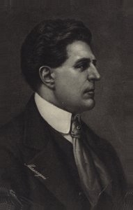 Portræt af Pietro Mascagni af Italian School