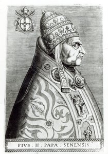 Portræt af pave Pius II af Italian School