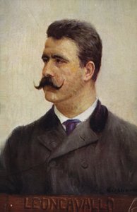 Portræt af Ruggero Leoncavallo af Italian School