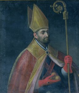 Portræt af St. Nicholas, 1700 af Italian School