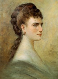 Portræt af Teresa Stolz (pastel på papir) af Italian School