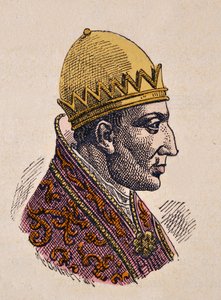 Portræt af modpaven Felix II (Felice) (355-365) af Italian School