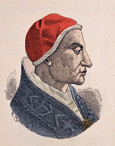 Portræt af pave Felix IV (Felice) (526-530) af Italian School