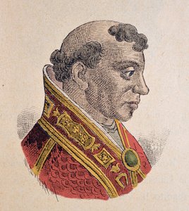 Portræt af paven Formose (Formoso, Formosus) (891-896) af Italian School