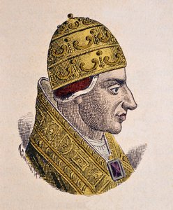 Portræt af pave Johannes XVII (Giovanni, Ioannes) (1003) af Italian School