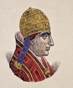 Portræt af pave Johannes XXII (Giovanni, Ioannes) (1316-1334) af Italian School