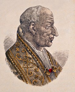 Portræt af pave Leon III (Leo eller leone) (795-816) af Italian School