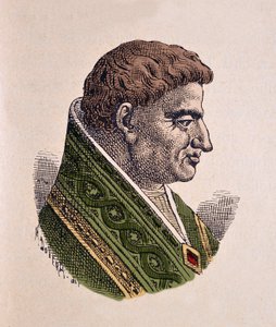 Portræt af paven Victor II (Vittore) (1086-1087) af Italian School
