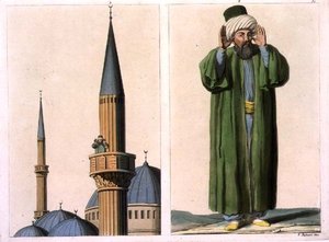 Offentlig muezzin og detaljer, plade 37 fra del III, bind I af 