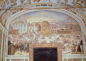 Fjernelse af Obelisken fra Circus of Nero af Italian School