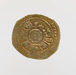 Bagsiden af Tari af Amalfi med pseudo-cufik epigrafi (guld) af Italian School