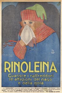 Rinolein (farvelitografi) af Italian School