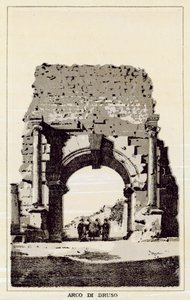 Rom: Drusus bue (litho) af Italian School