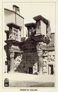 Rom: Pallas tempel (litho) af Italian School