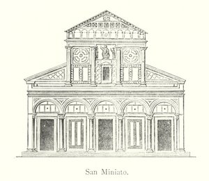 San Miniato (gravering) af Italian School