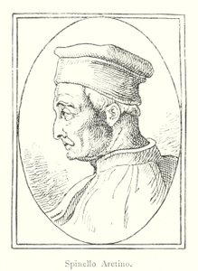 Spinello Aretino (gravering) af Italian School