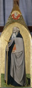 Sankt Antonius abbed, ca. 1360 (tempera på poppeltræ)