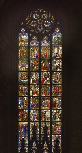 Historier om Saint Catherine of Alexandria (farvet glas) af Italian School