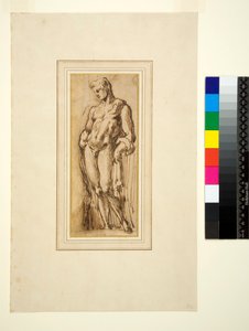 Studie af en antik statue af Italian School