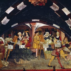 Grønthandleren (fresco) af Italian School